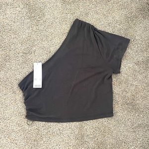 Dark gray new with tags urban outfitters one shoulder top